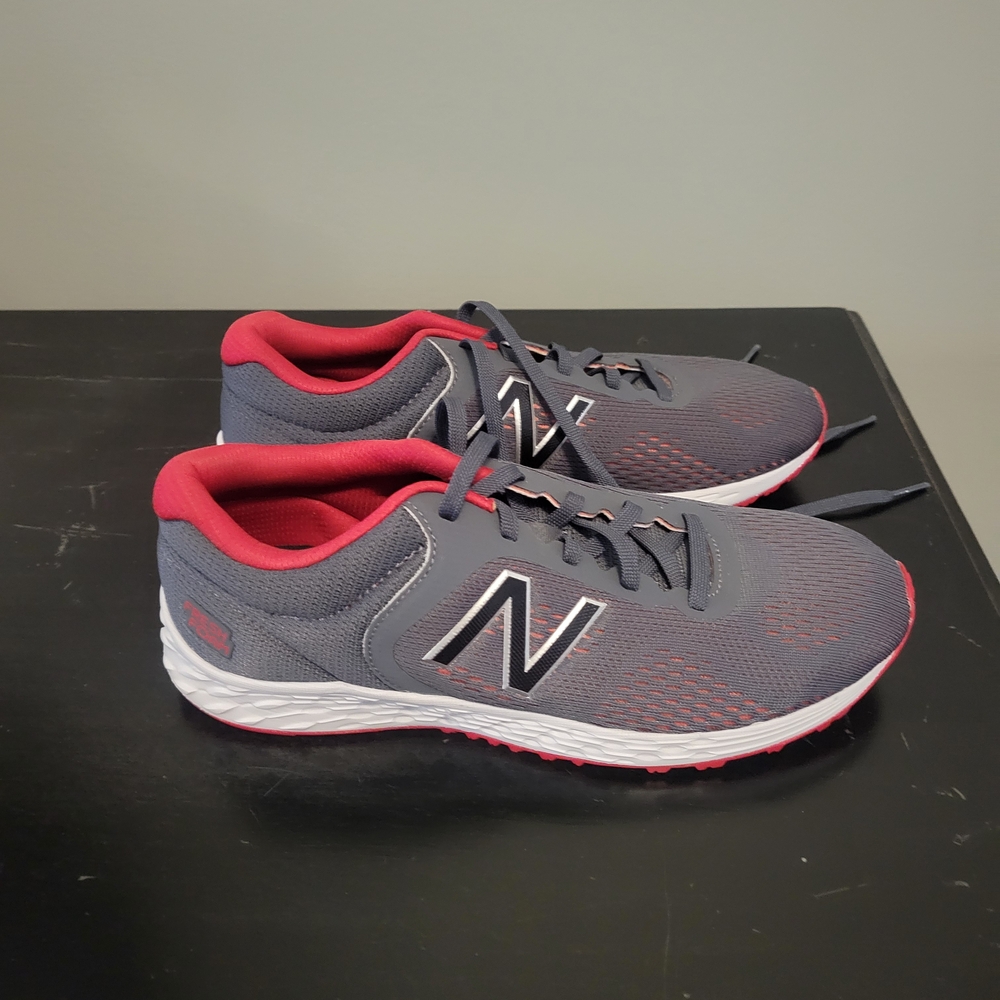 New Balance Gray and Red Women's Sneakers
